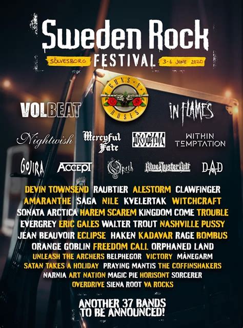 Sweden Rock Festival Nueva Tanda De Confirmaciones Con 21 Bandas Metal Legion