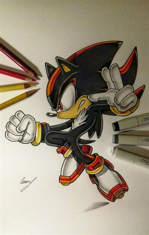 How To Draw Shadow The Hedgehog Howtoci