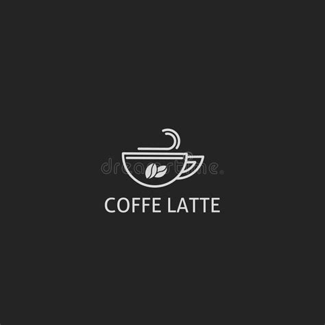Logo Brand Coffe Latte Stock Illustration Illustration Of Number