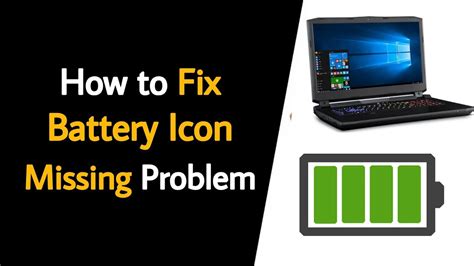 How To Fix Battery Icon Not Showing In Taskbar Windows 10 Laptop