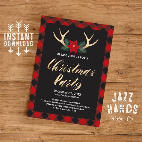 Proposal For Christmas Party Template Free Holiday Party Invitations 9 Templates In Pdf