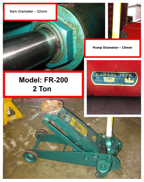 Norco Seal Kits Model Fr200 Lazzars Floor Jack Repair Parts