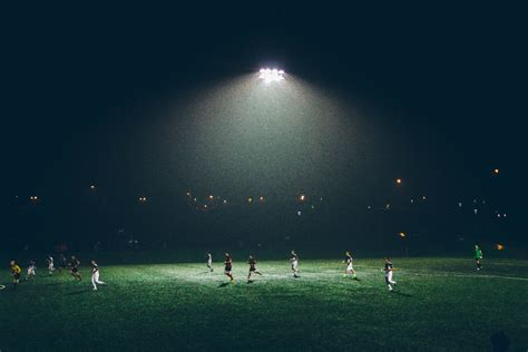 Free Images Light Sport Night Sunlight Soccer Darkness Football