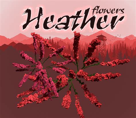 3d Heather Flower Cgtrader