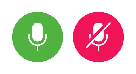 Microphone On Off Icon Interface 7224488 Vector Art At Vecteezy