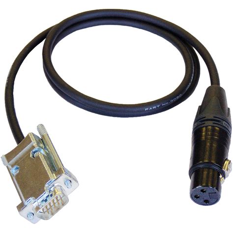Cable Techniques Ct De151 3 Pin Xlr F To De 15 Digital