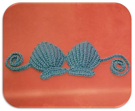 Crochet Shell Bikini Top Photo Prop Instant Download Pdf By Etsy México