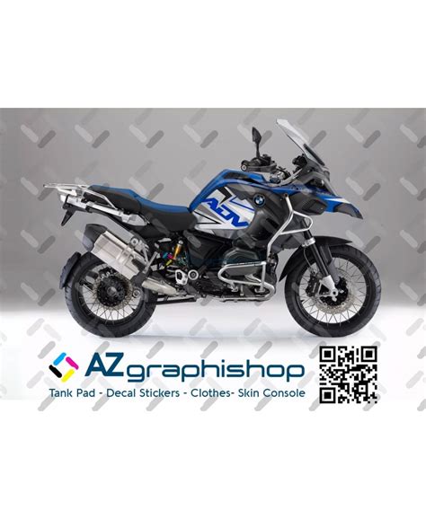 Bmw r1200gs lc adventure alpine white gs lines side tank one color stickers. BMW R 1200 GS ADV Racing Blue Line version Decal Stickers ...