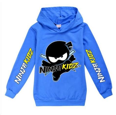 Ninja Kidz Tv Kids Hoodie Hooded Jumper Pullover Top Boys Girls