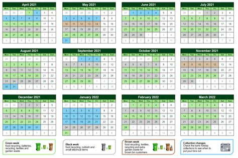Waste Collections Calendar Vale Of White Horse District Council