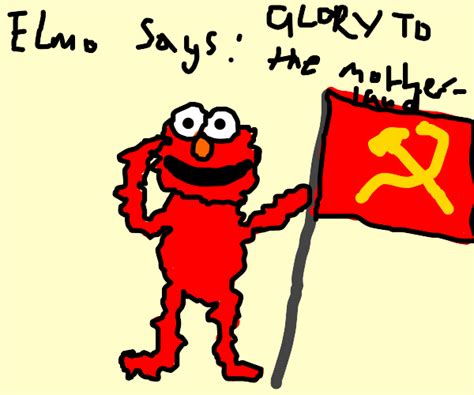 Communist Elmo Drawception