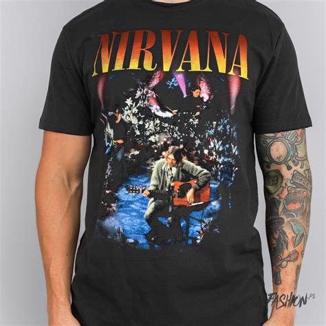 Koszulka Nirvana Live In New York Amplified Oryginalny T Shirt Nirvana