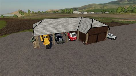 Large Vehicle Shed V10 Fs19 Farming Simulator 19 Mod