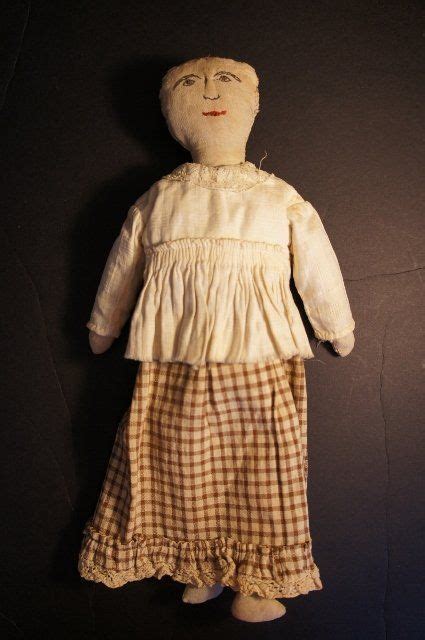An Old Soul Embroidered Face Rag Doll From The Late 1800s Vintage