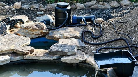 Diy Installing Pond Pump Filter And Waterfall Making Lotus Pond With