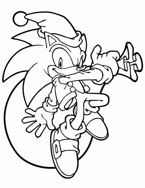 Sonic The Hedgehog Christmas Coloring Pages Aldoilosborn