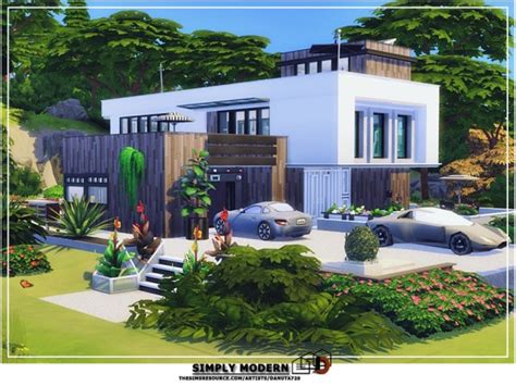 The Sims Resource Simply Modern House By Danuta720 • Sims 4 Downloads