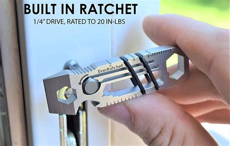 Everratchet Clip Ratcheting Keychain Multitool