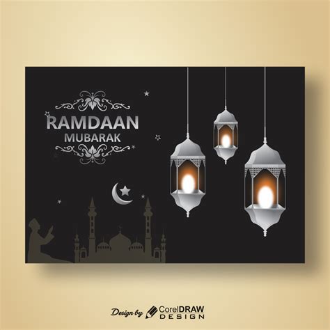 Download Ramzan Mubarak Hanging Lantern Coreldraw Design Download