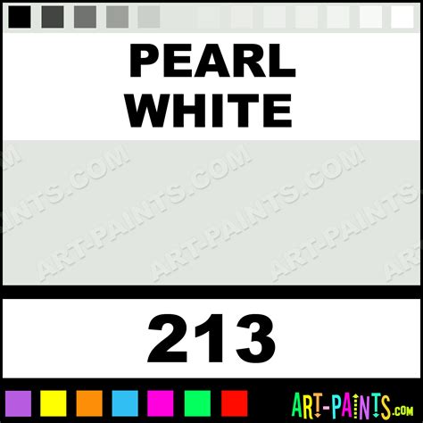 Pearl White Perlacryl Acrylic Paints 213 Pearl White Paint Pearl
