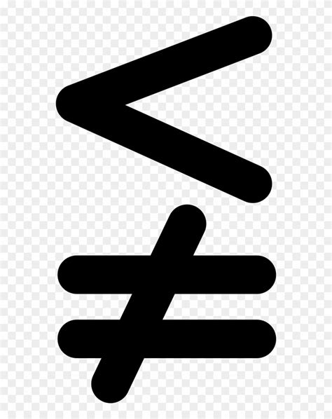 When we say 'as many as' or 'no more than', we mean 'less than or equal to' which means that a could be less. Less Than But Not Equal To Mathematical Symbol Comments ...