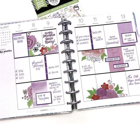 Pin On Happy Planner Layout Ideas