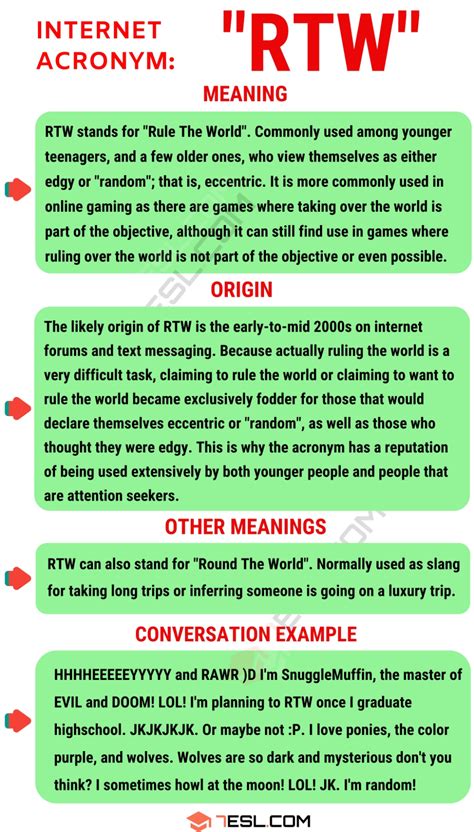 Some abbreviations look like acronyms (for example, mph and ny), but it's really just a coincidence. RTW Meaning: What Does RTW Stand For? with Useful ...