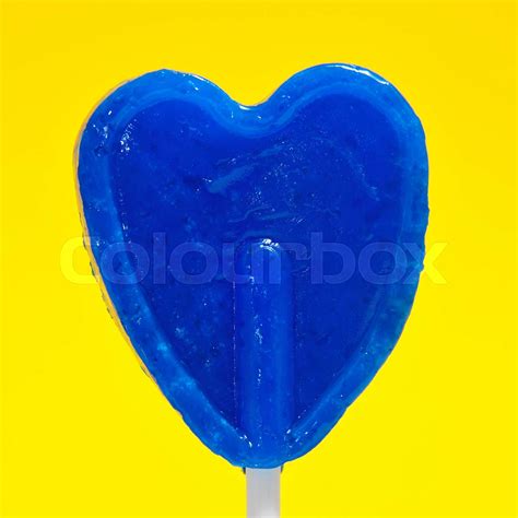 Heart Shaped Lollipop Stock Image Colourbox