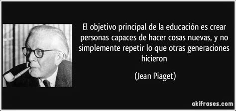 Influencias En La Educación Aportes De Jean Piaget