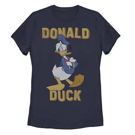 Juniors ©disney Donald Duck Angry Pose Arms Crossed Graphic Tee