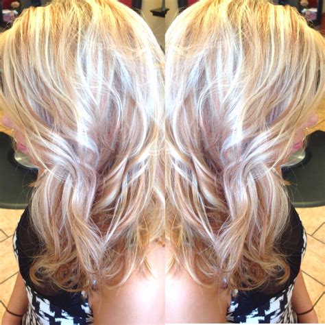 Platinum Blonde With Copper Lowlights Blonde Hair With Copper Lowlights