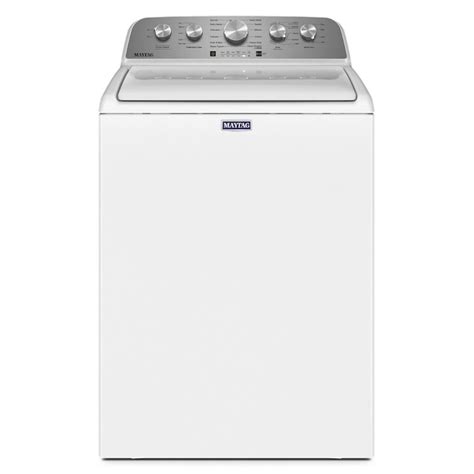 maytag 4 5 cu ft high efficiency agitator top load washer white in the top load washers