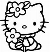 超萌可爱凯蒂猫卡通简笔画图片大全(10) - 5068儿童网