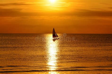 Yacht At Sunset Stock Image Image Of Relax Sunshine 24388083