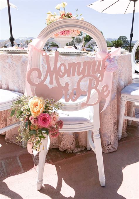 Baby Shower Decoration Ideas For A Girl Elegant Baby Shower Chair Sign