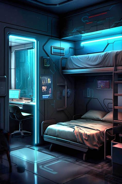 Cyberpunk Space Saving Sanctuary Compact And Clever Futuristic Bedroom