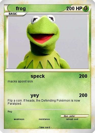 Pokémon Frog 312 312 Speck My Pokemon Card
