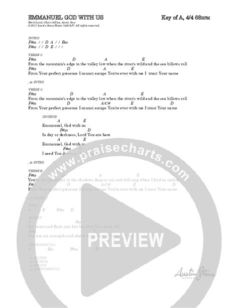 Emmanuel God With Us Chords Austin Stone Worship Praisecharts SexiezPix Web Porn