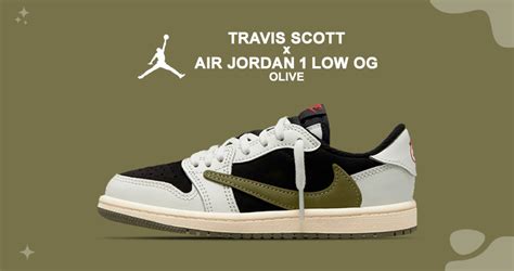 Travis Scott X Air Jordan 1 Low Og “olive” Includes Reverse Swooshes