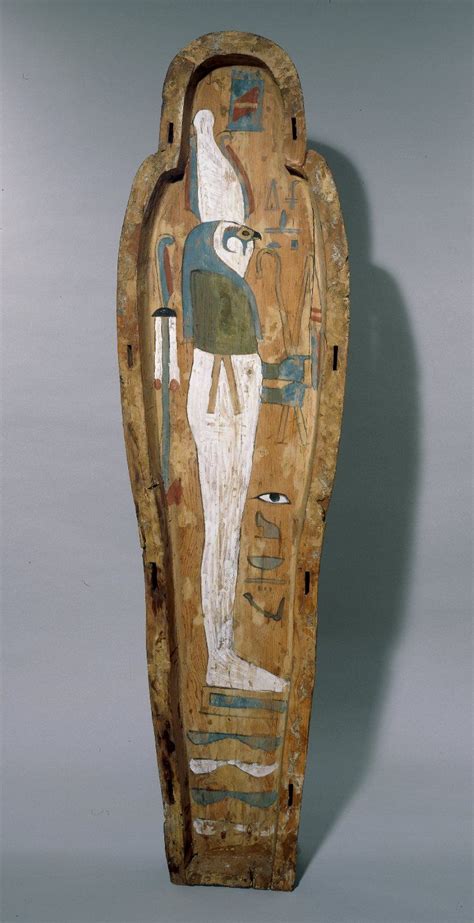 Mummy Of Hor Linen Wrappings Cartonnage Mummy Case Painted Wooden Coffin Egyptian