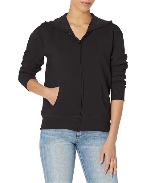 Hanes Fleece Womens Comfortsoft Ecosmart Full Zip Hoodie Sweatshirt
