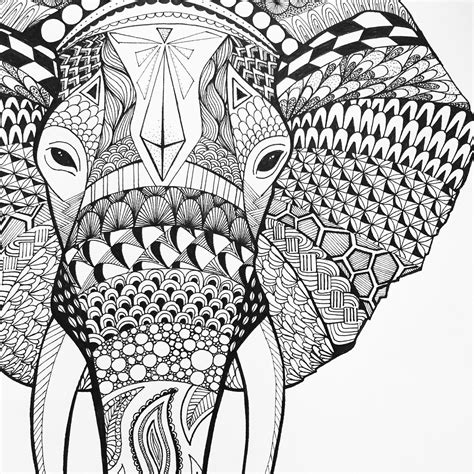 Elephant Sophiasmonster Elephant Zentangle Elefant Art