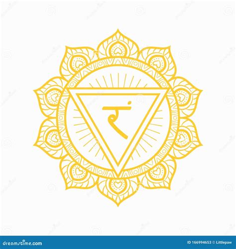 Solar Plexus Chakra Symbol Chakra Manipura Banner Poster Cards