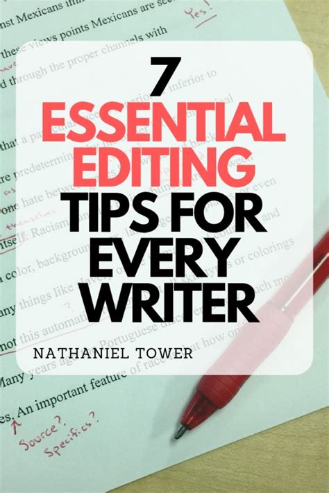 7 Editing Tips To Make Your Stories Better Nathaniel Tower