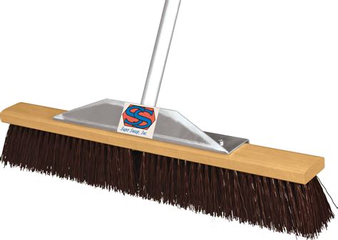 24 Maroon Poly Super Sweeper Broom