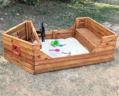 Tugboat Sandpit The Wood Workshop Sand Pit Sandbox Diy Playground