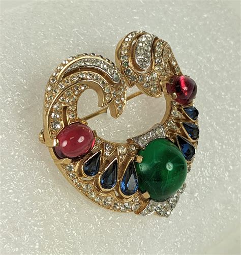 Trifari Jewels Of India Moghul Brooch For Sale At 1stdibs India