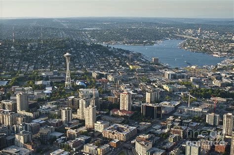 Aerial Image Of The Seattle Skyline Photograph By Jim Corwin