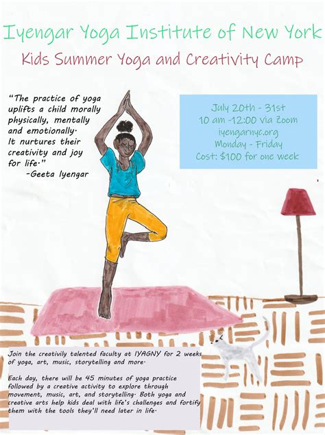 Kids Online Summer Yoga And Creativity Camp · Iyengar Yoga Institute Of