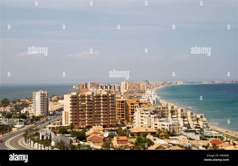 Vista De La Manga Del Mar Menor Murcia España Fotografía De Stock Alamy